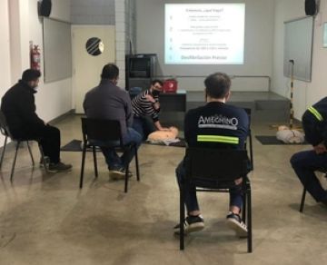 Ameghino Servicios se convirtió en una empresa cardioprotegida